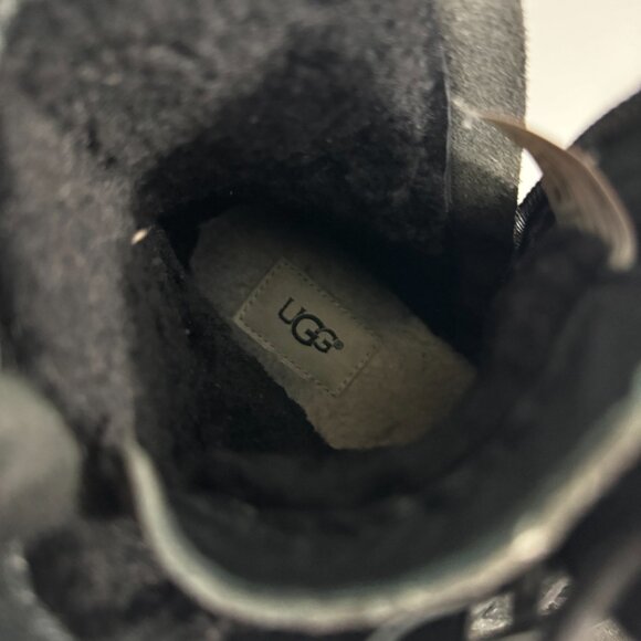 UGG 1095131 Kilmer II Combat Boot Lace-Up Black Leather Water Resistant, USA 9 - Picture 9 of 13